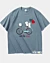 Chat mignon faisant du vélo - T-shirt surdimensionné épais