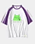 Funny Cat Smile Meme - Mid Half Sleeve Raglan T-Shirt