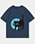 Halloween Black Cat2 - T-shirt oversize à épaules tombantes