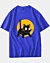 Halloween Black Cat4 - Camiseta oversize con hombros caídos