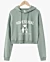 Homiesexual Weißer Cropped Hoodie