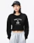 Sweat-shirt court Homiesexual blanc