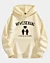 Homiesexual Schwarzer Drop Shoulder Fleece Hoodie