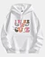 I Woke Up Cute Baby Girls Drop Shoulder Fleece Hoodie