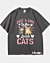 Just A Girl Who Love Cats - Heavyweight Oversized T-Shirt