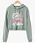 Just A Girl Who Loves Cats Cropped Hoodie