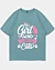 Just A Girl Who Loves Cats Oversized Drop Shoulder T-Shirt