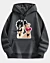 Sudadera con capucha y hombros caídos Cartoon Keflahentai