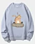 Lass die Katze aus dem Sack - Klassisches Fleece-Sweatshirt