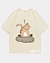 Let The Cat Out Of The Bag - T-shirt oversize à manches mi-longues