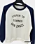 Listen To Townes Van Zandt Raglan Sleeve Sweatshirt