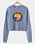 New Mexico USA Emblem Cropped Sweatshirt