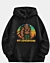 Retro Sasquatch Bigfoot Abenteuer - Drop Shoulder Fleece Hoodie