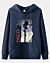 Streetwear Abstract Disco Graphic Full Zip Hoodie