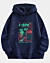 Streetwear Futuristischer Brutalismus Drop-Schulter Fleece Hoodie