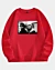 The Velvet Underground Nico And Lou Reed Postcar Drop Shoulder Fleece Sweatshirt
