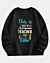 This Is What An Awesome Teacher Looks Like Drop Shoulder Fleece Sweatshirt