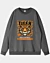 Tiger Halten Sie Stark Drop Schulter Sweatshirt