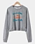 You Lost Me At I Don't Like Cats Cropped Sweatshirt