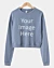 Sweatshirt court personnalisé