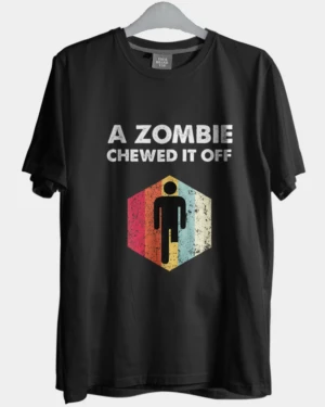 A Zombie Chewed It Off Recuperación Divertido Pierna Brazo Ampu Hielo Algodón Camiseta