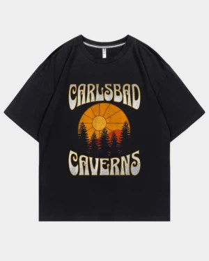 Carlsbad Caverns New Mexico Nature Hiking Outdoors Ice Cotton Oversized T-Shirt