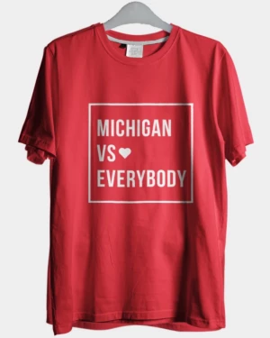 Camiseta de algodón Michigan Vs Everybody 3 Ice