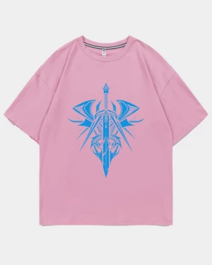 Camiseta Osrs Blue Moon Spear Ice Cotton Oversized