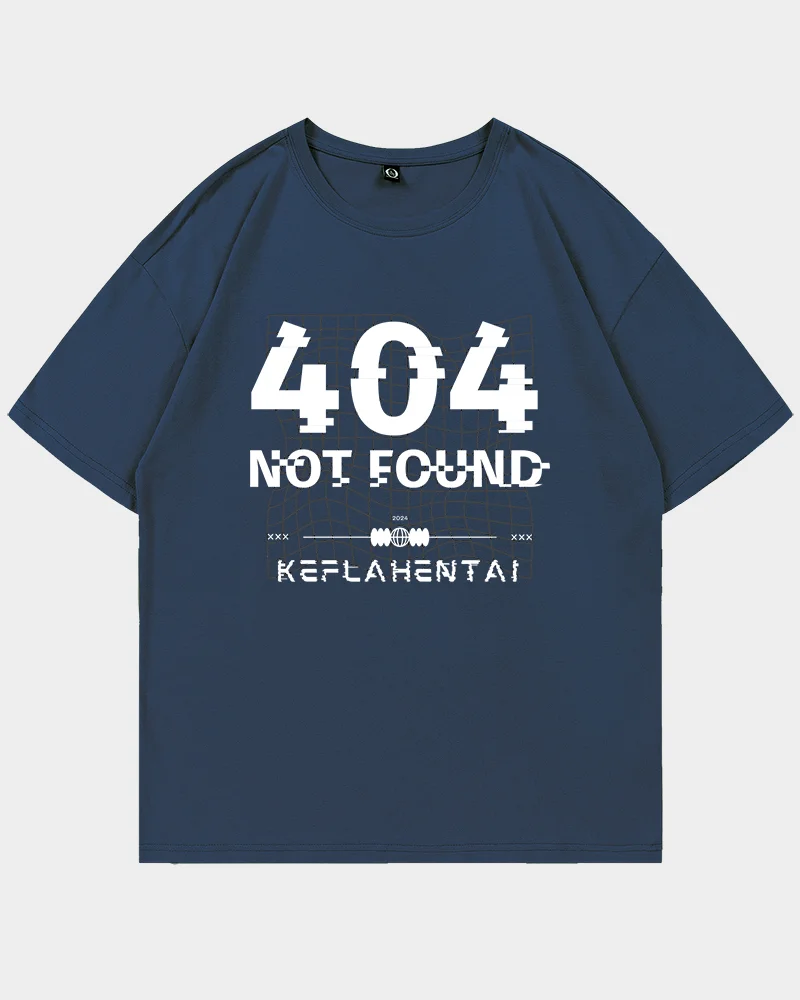 404 Not Found Keflahentai Oversized Drop Shoulder T-Shirt